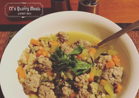 Pork Meatball & Barley Soup