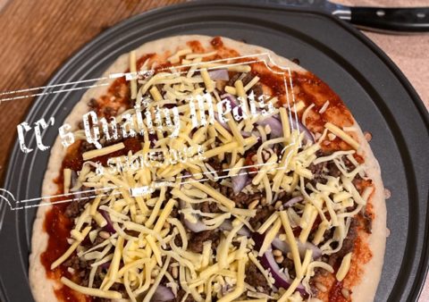 Middle Eastern Beef & Pine Nut Pizzas