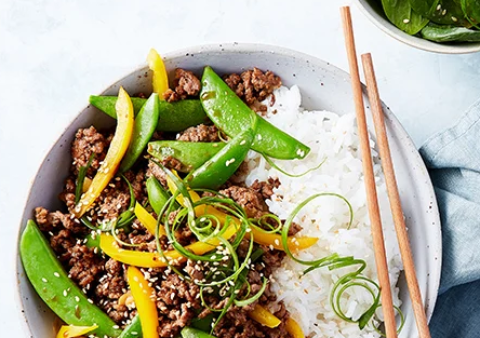 Teriyaki Beef Mince Bowl